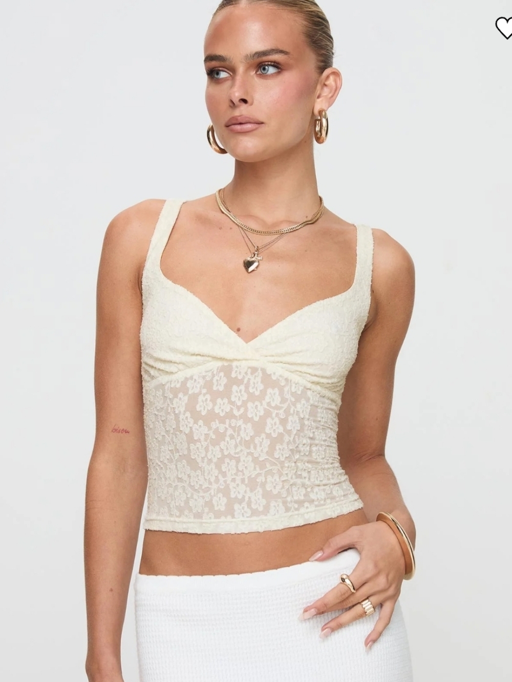 Princess Polly Wandella Top in Cream